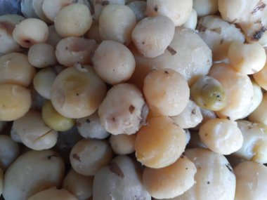 Haşlanmış patates. Bu patatesten birçok yiyecek yapılabilir. Neredeyse tüm dünyada sevilen popüler bir sebzedir..