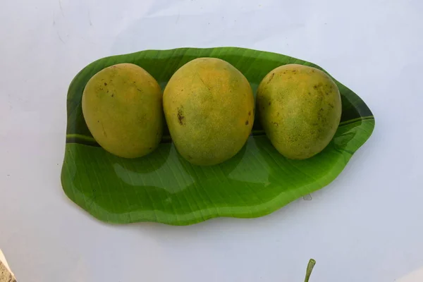 의왕이라고 도불린다 세계적으로 인기있고 맛있는 과일이다 Mangifera Indica 있습니다 — 스톡 사진