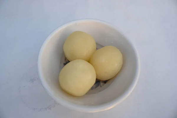 Indian Sweets Rasgulla Este Doce Originou Bengala Ocidental Índia Outros — Fotografia de Stock