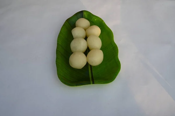 Indian Sweets Rasgulla Dit Zoet Afkomstig Uit West Bengaals India — Stockfoto