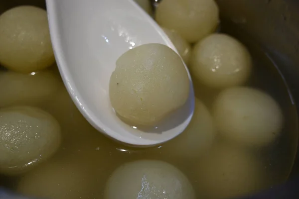 stock image Indian Sweets Rasgulla.This sweet originated in West Bengal, India. Other names for the dish include, Rasagulla,Rossogolla, Roshogolla,Rasagola, Rasagolla. Most popular sweet of all over India.