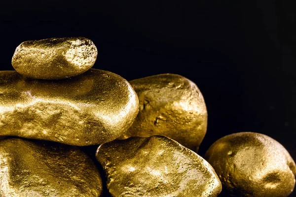 Золото Камінь Цінності Золота Текстура Сире Золото Видобуто Концепція Багатства — стокове фото