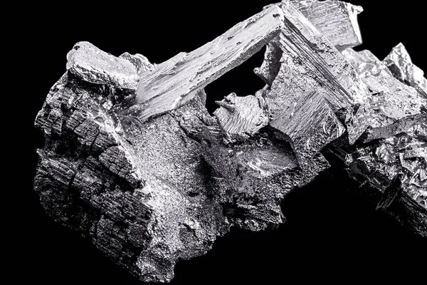 Гессіт Мінеральна Форма Телуридного Розчинника Відносно Рідкісний Сульфід — стокове фото