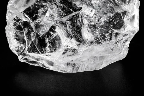 Surowca Diamentowego Kryształu Formie Alotropowej Węgla Nieobrobionego Kamienia Szlachetnego Pojęcia — Zdjęcie stockowe