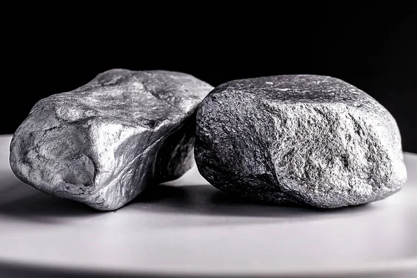 Πέτρες Μαγγανίου Ηλεκτρονική Κλίμακα Μέταλλο Που Χρησιμοποιείται Στη Βιομηχανία Έννοια — Φωτογραφία Αρχείου