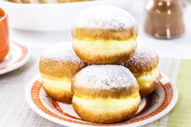 Berliner donuts, typical sweet from Germany, or 