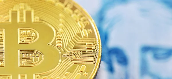 Bitcoin Brazilian Currency Trading Brokers Concept Brazil 2023 Drex Brazilian — Stock Photo, Image
