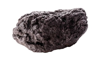 Meteor, uzaydan gelen mineral, izole edilmiş beyaz arkaplan