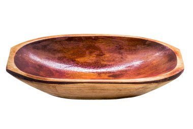 Brezilya 'dan dekoratif yemek sepeti, fotoğraf baskısı için beyaz arkaplanda izole edilmiş ekmek sepeti.