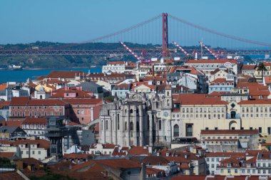 Lizbon, Portekiz panoramik görünümü