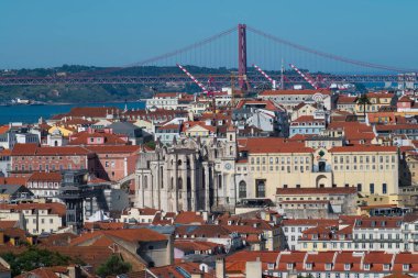 Lizbon, Portekiz panoramik görünümü
