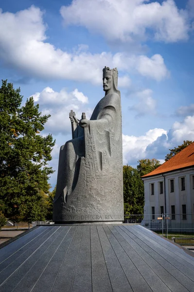 Вильнюс Литва Сентября 2022 Года Памятник Королю Мингаугасу Соборной Площади — стоковое фото