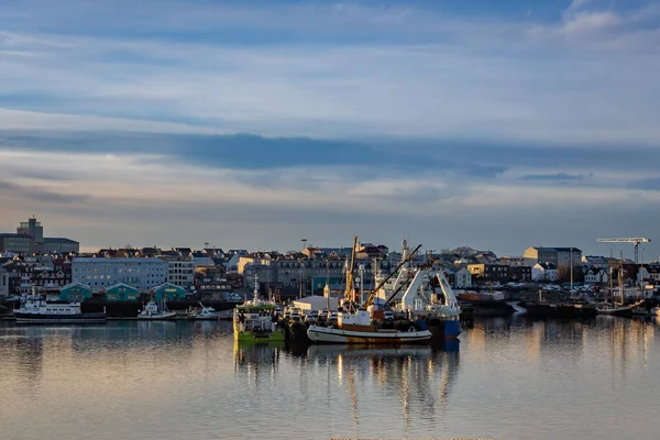 Reykjavik Islande Novembre 2022 Bateaux Pêche Amarrés Dans Vieux Port — Photo