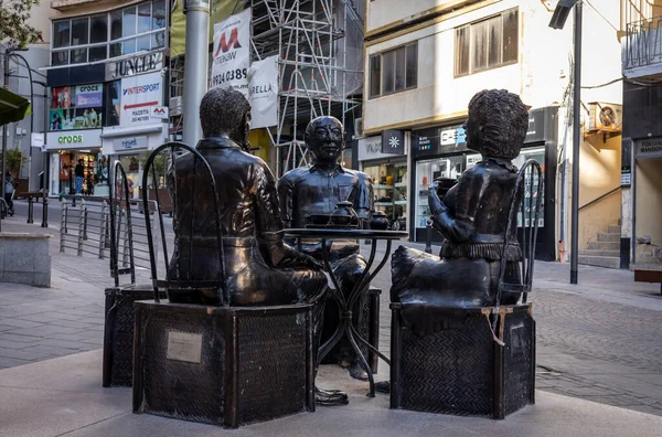 stock image Sliema, Malta - April 19, 2023:   The ceramic statue of Charles Clews in Bisazza Street, a monument to Maltese artists. 