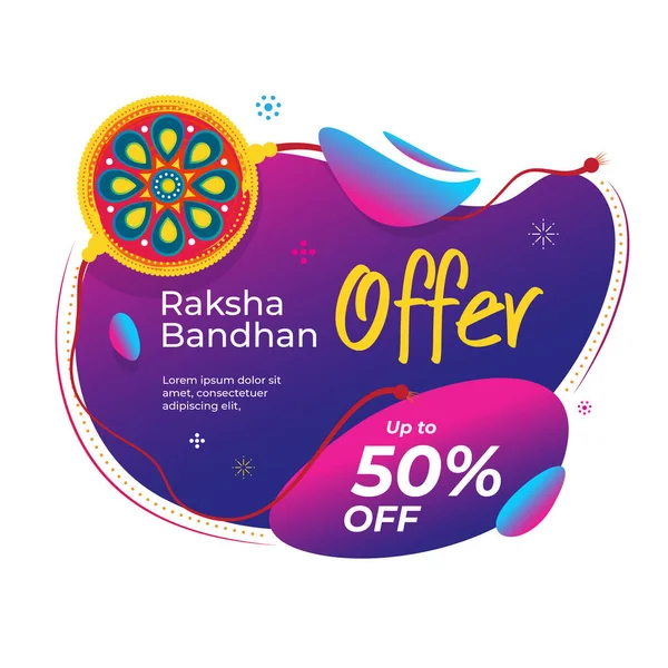 stock vector Raksha Bandhan Offer Banner vector illustration