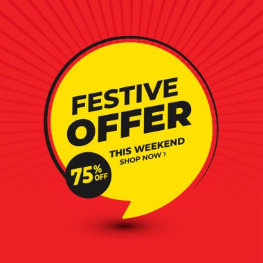 İndirim etiketli poster tasarım şablonu teklif et ya da sat