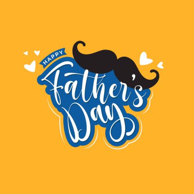 Babalar Günü kart tasarımı vektör çizimi