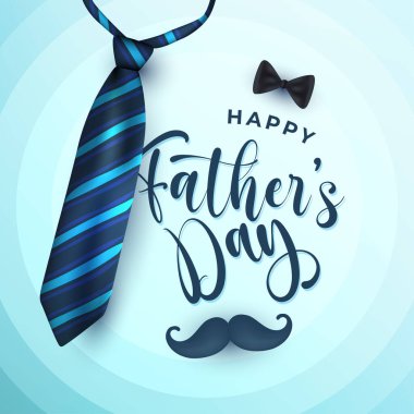 Babalar günü kartında baba ve çocuk var.