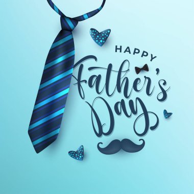Babalar günü kartında baba ve çocuk var.