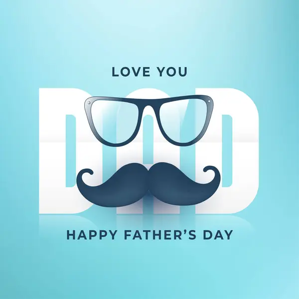 Babalar günü kartında baba ve çocuk var.