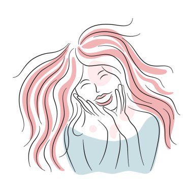 Vector vintage woman Designed on white background for card decoration, T-shirt design, pocket pattern, fashion, Digital print, Woman's Day, Clothes patterns, scrapbook, Canvas print  and more.