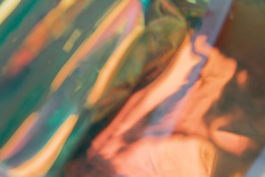 Bulanık, çok renkli, sarı-yeşil, holografik arkaplan, arkaplan