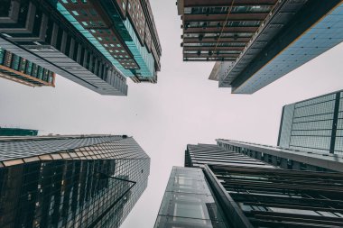 modern business skyscrapers and sky view landscape of commercial building