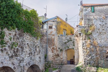 Access gate to the historic part of Porec with a part of the city wall