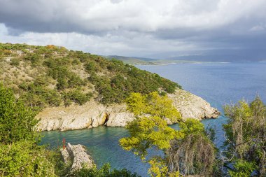 A play of rain and sun near Vrbnik on Krk Island