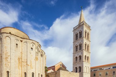 The Cathedral tower and the Church of St. Donatus originally named Church of the Holy Trinity in Zadar