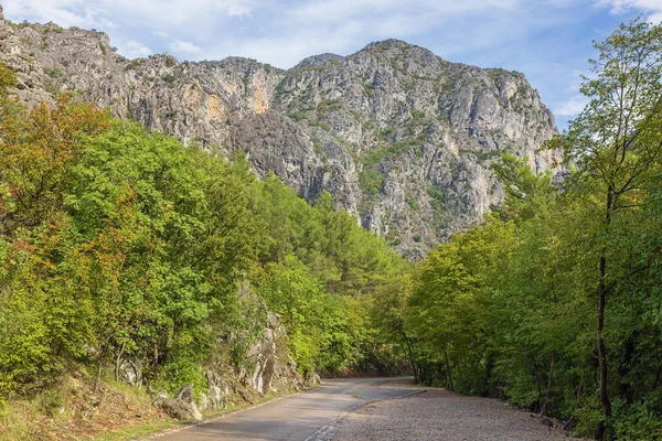 Entrando Parque Nacional Paklenica Por Carretera Acceso Desde Starigrad Paklenica — Foto de Stock