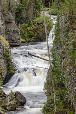 Kepler Şelaleleri 'ne yakın, Yellowstone Ulusal Parkı' nın gözünden görülüyor.