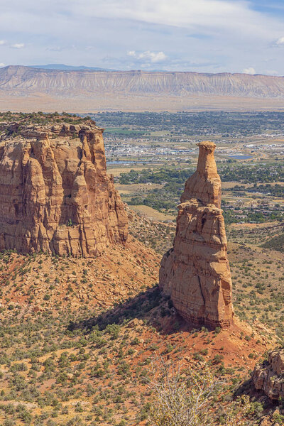 Close up of Independence Monument, seen from Independence Monument View in the Colorado National Monument