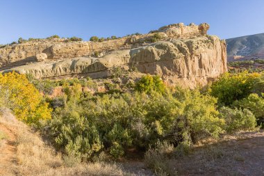View of Turtle Rock next to Cub Creek Road in the Dinosaur National Monument clipart