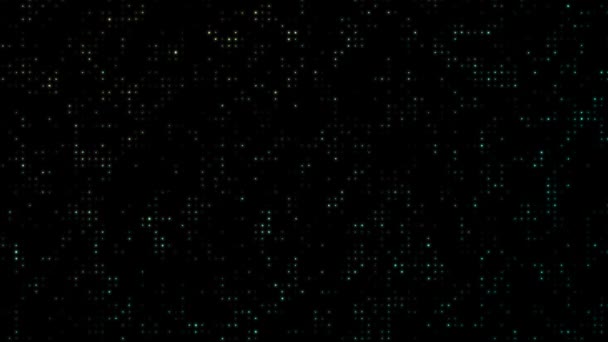 Абстрактная Динамика Точками Черном Фоне Современная Анимация Современный Шаблон Баннера — стоковое видео