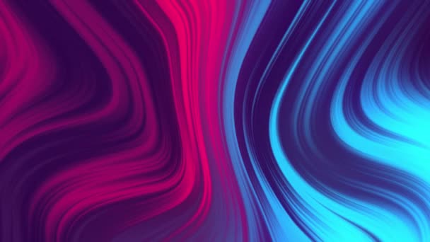 スタイリッシュな3D抽象アニメーションカラー波滑らかな壁 概念多色液体パターン トレンディなカラフルな流体の抽象フロー 美しいグラデーションのテクスチャ 4Kビデオ — ストック動画