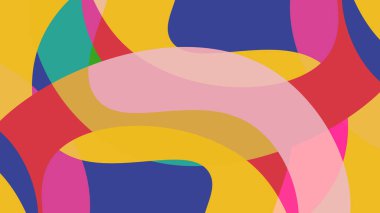 Renkli geometrik şekilli soyut bir arkaplan. Soyut arka plan, şablon, sanatsal kapaklar tasarım, renkli doku. Vektör illüstrasyonu.