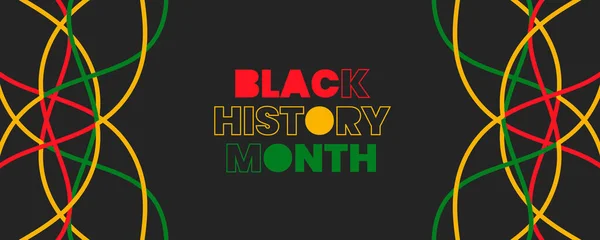 Μαύρο Ιστορικό Μήνα Φόντο Αφρικανική Αμερικανική Ιστορία Μαύρος Μήνας Ιστορίας — Διανυσματικό Αρχείο