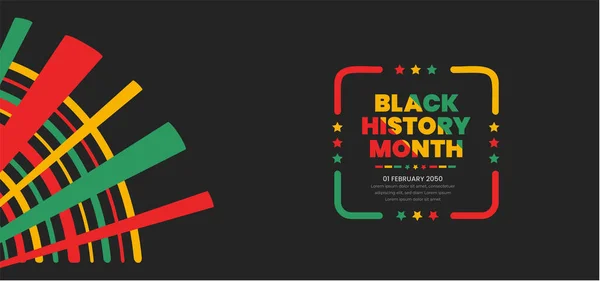 Μαύρο Ιστορικό Μήνα Φόντο Μαύρο Ιστορικό Μήνα 2023 Φόντο Αφρικανική — Διανυσματικό Αρχείο