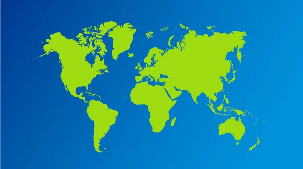 Mapa Mundo Sobre Ilustração Vetorial Modelo Mapa Mundial Com Continentes —  Vetores de Stock