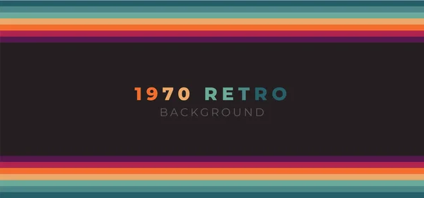 Abstrakte Bunte 70Er Jahre Hintergrund Vektor Vintage Retro Farben Aus — Stockvektor