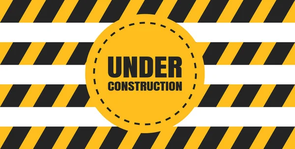 Construction Background Construction Sign Background Black Yellow Stripes Black Yellow — Stock Vector