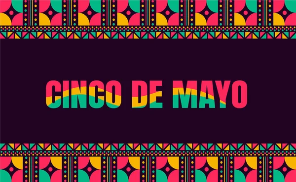 Cinco Mayo Hintergrund Oder Banner Design Vorlage — Stockvektor