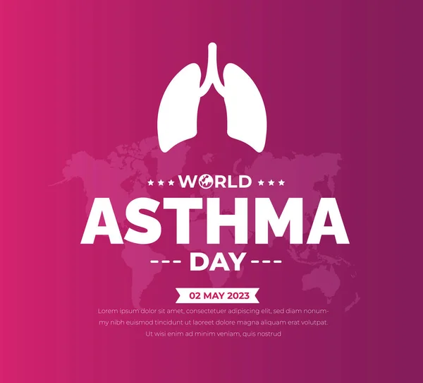 stock vector World Asthma Day background or banner design template.