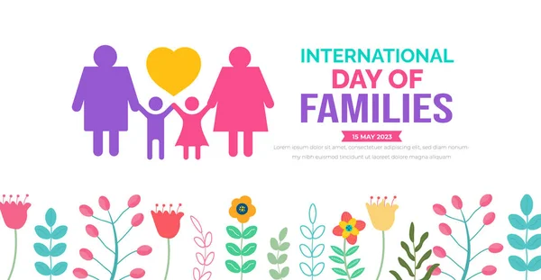 stock vector International Day of Families background or banner design template