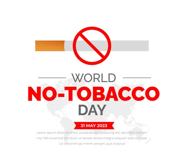 stock vector World No Tobacco Day background or banner design template.