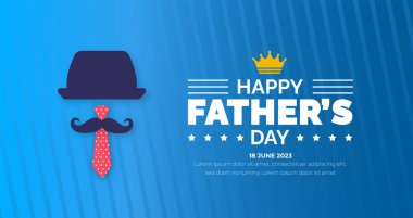 Babalar Günü 'nün arka plan posteri ya da afiş tasarım şablonu haziran ayında kutlanıyor. Babalar Günü arkaplanı veya kravatlı, gözlüklü, şapkalı ve hediye kutulu afiş. Babalar Günü posteri, selamlar..