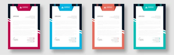 Moderne Créatif Propreté Papier Tête Flyer Entreprise Proposition Officielle Minimale — Image vectorielle