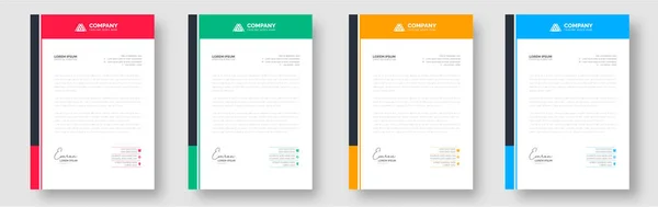 Μοντέρνα Δημιουργική Clean Επιστολόχαρτο Φυλλάδιο Εταιρική Επιχειρηματική Πρόταση Επίσημη Ελάχιστη — Διανυσματικό Αρχείο