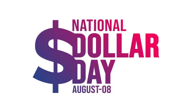 Modello Sfondo Della Giornata Nazionale Del Dollaro Concetto Vacanza Sfondo — Vettoriale Stock